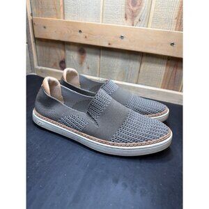 UGG Womens Khaki Green Sammy Slip-On Hyperweave Sneakers Size 8.5